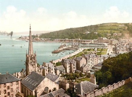 Easr Bay of Rothesay, the capital of the Isle of Bute in the Scottish Council Area Argyll and Bute,