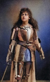 Mary Kingsley as Joan of Arc in the historical drama Henry IV Part 1 by William Shakespeare. Alice