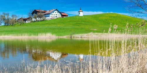 Hegratsrieder See, near Füssen, Allgäu, Bavaria, Germany, Europe