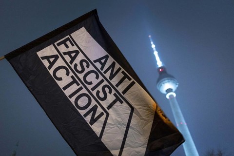 Pictures taken during the demonstration Auf die Strasse! Against Nazi deportation plans of the AfD