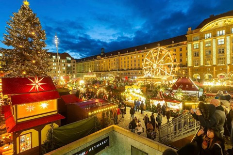 The Dresden Striezelmarkt is a Christmas market in Dresden. It has been held in Advent since 1434,