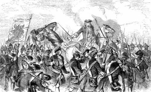 Crown Prince Frederick William at the Battle of Malplaquet in 1709, Belgium, War of the Spanish