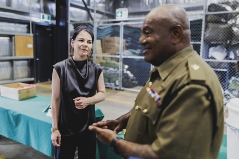 Annalena Bärbock (Bündnis 90/Die Grünen), Federal Foreign Minister, photographed during a visit to