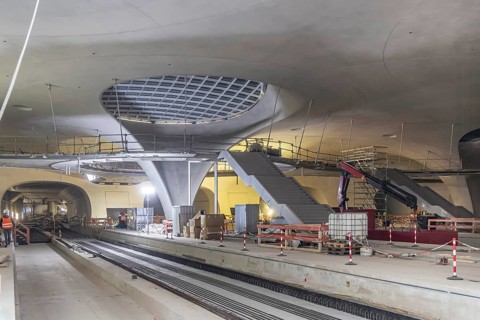 Impressions of the new Stuttgart 21 main station. The shell is finished, now it's time for the