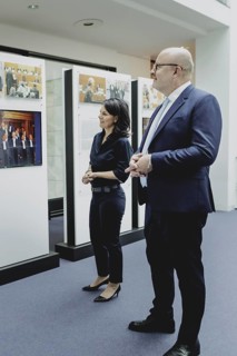 (L-R) Annalena Bärbock (Alliance 90/The Greens), Federal Foreign Minister, and Tomas Heidar,