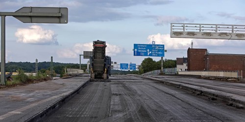 Construction work on the A 40 motorway, full closure until November 2024, Bochum, North