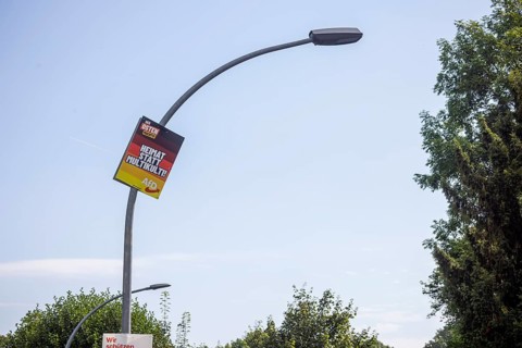 State election in Thuringia. Days after the election, the election posters of the Alternative for