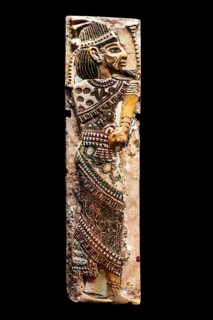 Faience tiles with foreign prisoners from the exhibition: Ramses the Great and the Gold of the