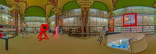 Herzog August Library Interior Panorama Wolfenbüttel Germany