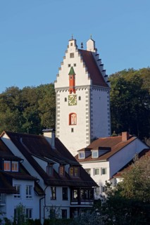 Wurzacher Tor, medieval tower, Bad Waldsee, Upper Swabia, Baden-Württemberg, Germany, Europe