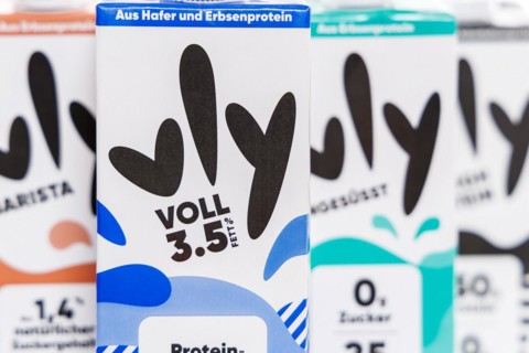 Vly vegan pea milk milk substitute different flavours