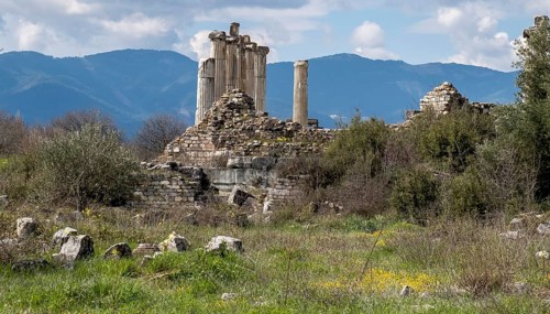 Excavation site site of the ancient city of Aphrodisias, today's city of Geyre, Karacasu, Aydin,