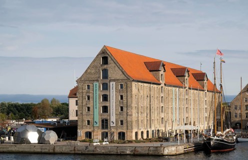 Cultural Centre Nordatlantikhaus or Nordatlantens Brygge, former warehouse, Strandgade,