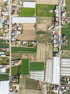 The semi rural district of La Algaida with its cultivated fields next to Sanlúcar de Barrameda.