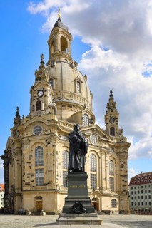 Baroque Protestant Lutheran Church of Our Lady, Dresden, Saxony, Germany, Europe