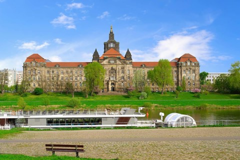 Saxon state Chancellery, Dresden, Saxony, Germany, Europe