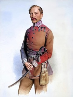 Gustav Graf Degenfeld-Schönburg (1807-1857), k. k. Generalmajor, Historical, digitally restored