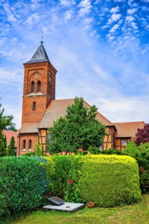 Aulosen village church, municipality of Aland, Saxony-Anhalt, Germany, Europe