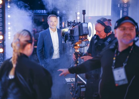 Christian Lindner (FDP), Federal Minister of Finance, photographed at the OMR Festival (Online