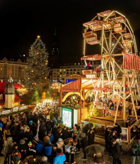The Dresden Striezelmarkt is a Christmas market in Dresden. It has been held in Advent since 1434,