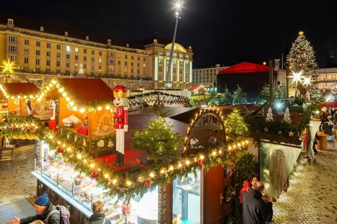 The Dresden Striezelmarkt is a Christmas market in Dresden. It has been held in Advent since 1434,