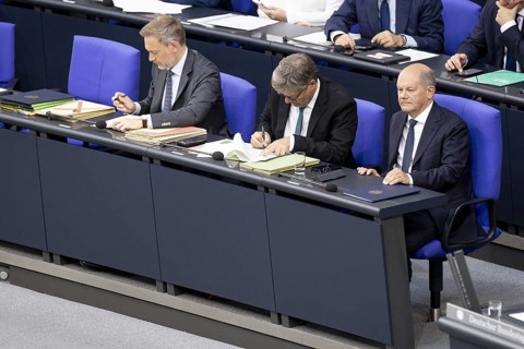 Christian Lindner (FDP), Federal Minister of Finance, Robert Habeck (Alliance 90/The Greens),