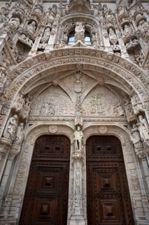 South portal, tympanum, Hieronymite monastery Mosteiro dos Jerónimos, also known as Mosteiro de