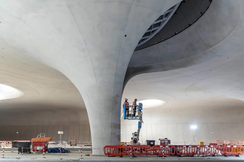 Impressions of the new Stuttgart 21 main station. The shell is finished, now it's time for the