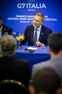 G7 Finance Ministers Meeting in Stresa. Christian Lindner (FDP), Federal Minister of Finance, here