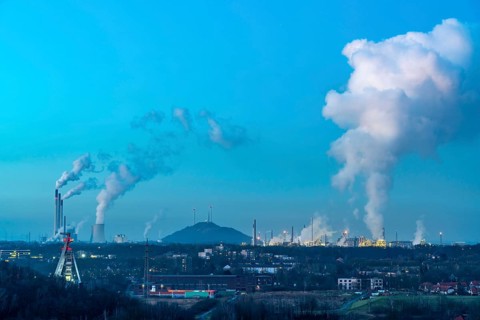 UNIPER coal-fired power plant Gelsenkirchen-Scholven, power plant units and cooling towers,