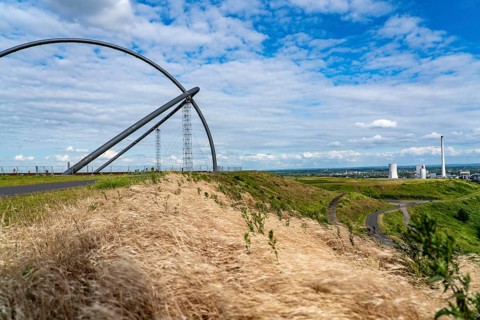 Hoheward spoil tip, the horizontal observatory, Herten, North Rhine-Westphalia, Germany, Europe