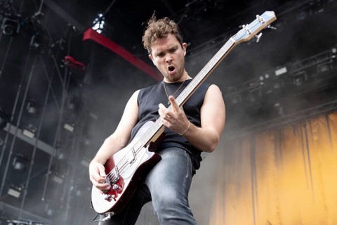 Adenau, Germany, 7 June 2024: Royal Blood (Mike Kerr, vocals, bass) play at Rock am Ring. The