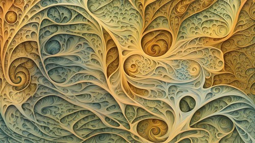 Abstract illustration of fractal patterns found in nature representing the application of