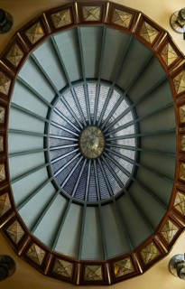 Art Nouveau architecture interior of Palacio de Bellas Artes, Palace of Fine Arts, Mexico City,