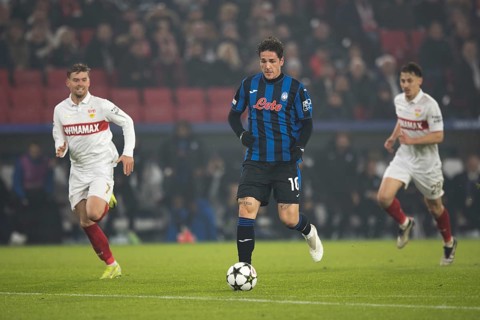 Football match, Nicolo' ZANIOLO Atalanta Bergamo 10 on his way to score the 0:2 for Atalanta