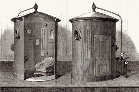Überdruckkammer, 19. Jahrhundert