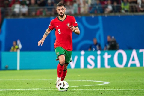 LEIPZIG, GERMANY - JUNE 18, 2024: Euro 2024 Groupe F match Portugal vs Czechia 2:1. In action Bruno