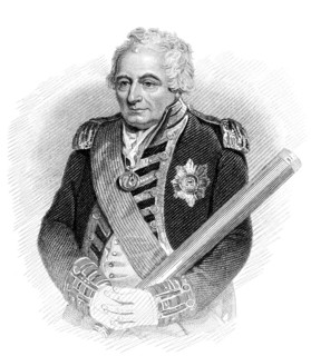 Admiral der Flotte John Jervis, 1. Graf von St. Vincent, 1735-1823, Admiral in der Königlichen