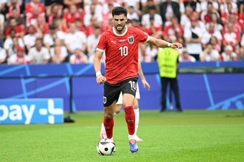 BERLIN, GERMANY - JUNE 21, 2024: Euro 2024 Groupe D match Poland vs Austria 1:3. In action Florian
