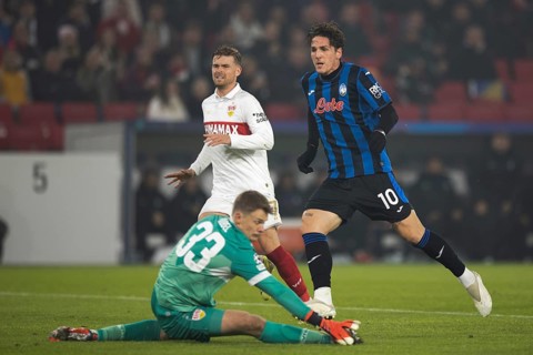 Football match, Nicolo' ZANIOLO Atalanta Bergamo 10 scores 0:2 for Atalanta Bergamo, Maximilian