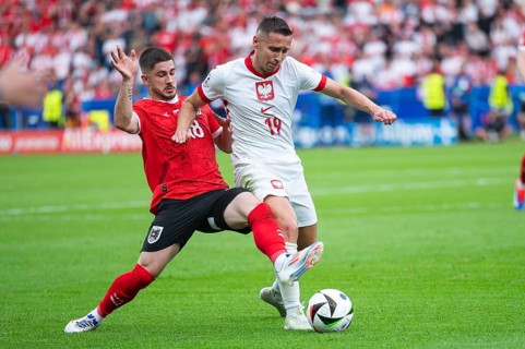 BERLIN, GERMANY - JUNE 21, 2024: Euro 2024 Groupe D match Poland vs Austria 1:3. In action Romano