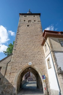 Midday tower. Part of the town fortifications, around 1490, Iphofen, Lower Franconia, Bavaria,