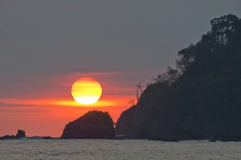 Sunset in Manuel Antonio National Park, Costa Rica, Central America
