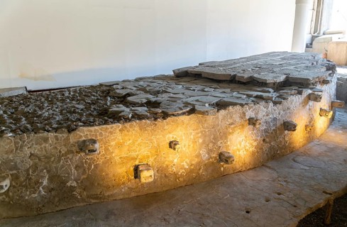 El Cuauhxicalco altar platform building, archaeological site and museum of Templo Mayor, Mexico