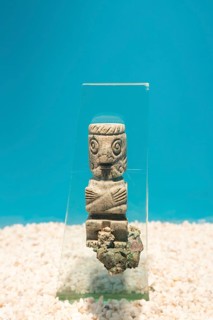 A Tlaloque a helper to Tlaloc, Aztec rain god, archaeological site and museum of Templo Mayor,
