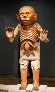Mictlantecuhtli, Aztec god of death, archaeological site and museum of Templo Mayor, Mexico City,