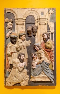 Spanish colonial exhibition from The Convent of San Miguel Arcangel, Palacio Canton Merida, Yucatan