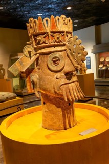 Dios de Agua or Water God of Tehuacan area of ??Puebla, National Museum of Anthropology, Mexico