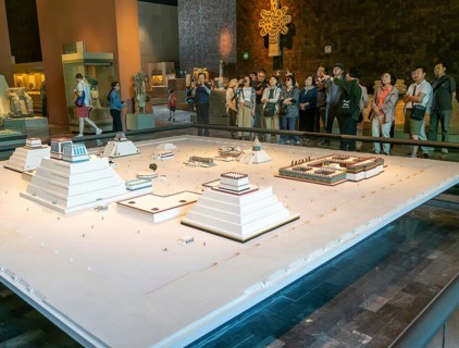 Model of Teotihuacan Aztec city, National Museum of Anthropology, Mexico City, Mexico, Central