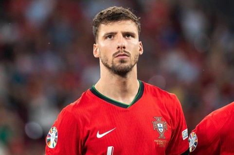 LEIPZIG, GERMANY - JUNE 18, 2024: Euro 2024 Groupe F match Portugal vs Czechia 2:1. Ruben Dias